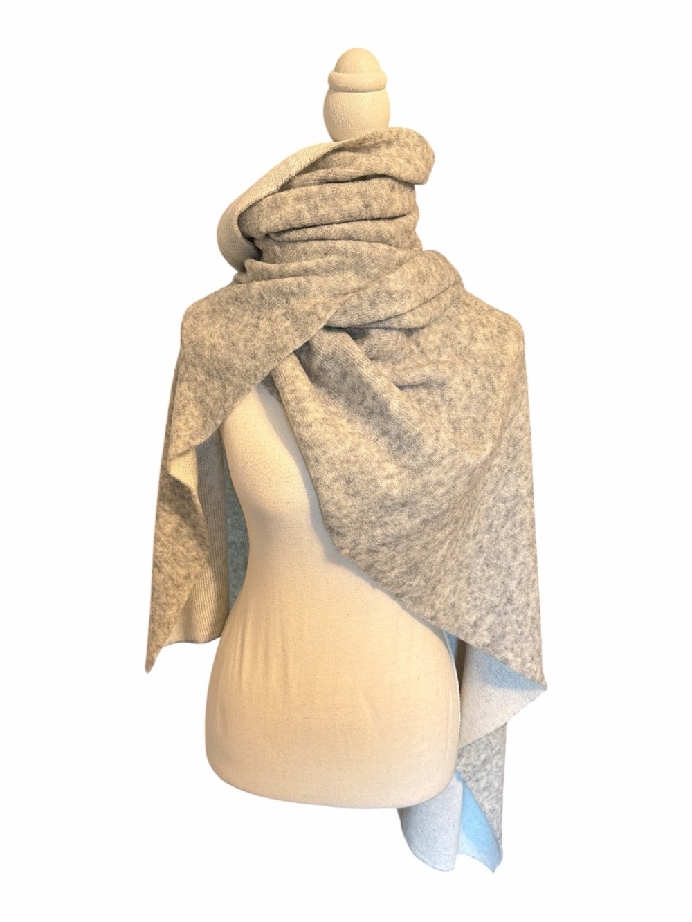 Cozy Club Monaco Wool Alpaca Oversized Blanket Scarf NWT